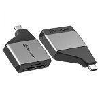 ALOGIC Ultra Mini USB-C to SD and Micro SD Card Reader Adapter