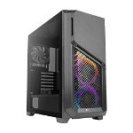 Antec DP502 Flux Gaming ATX Mid Tower Case with No PSU - Black
