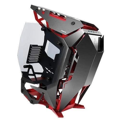 Antec Torque Open Frame E-ATX Mid tower Case with No PSU - Black/Red