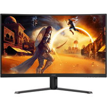 view AOC CQ32G4E 31.5 Inch 2560 x 1440 QHD 1ms 180Hz VA Gaming Curved Monitor - HDMI, DisplayPort