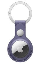 view Apple AirTag Leather Key Ring - Wisteria