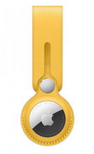 view Apple AirTag Leather Loop - Meyer Lemon