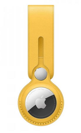 Apple AirTag Leather Loop - Meyer Lemon