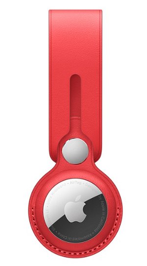 Apple AirTag Leather Loop - (Product) Red