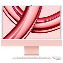 view Apple iMac 24 Inch 4.5K Retina M3 8C/10G 8GB RAM 256GB SSD All-in-One Desktop with macOS - Pink