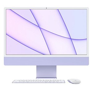 Apple iMac 24 Inch 4.5K Retina M1 8GB RAM 256GBSSD All-in-One Desktop with macOS - Purple