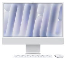 view Apple iMac 24 Inch 4.5K M4 16GB RAM 512GB SSD All-in-One Desktop with macOS - Silver