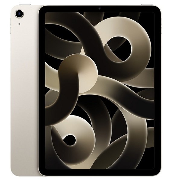 Apple iPad Air (5th Gen) 10.9 Inch M1 8GB RAM 256GB Wi-Fi Tablet with iPadOS 15 - Starlight
