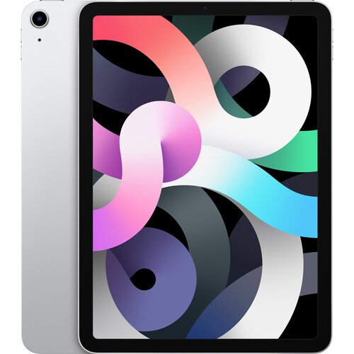 Apple iPad Air (4th Gen, 2020) 10.9 Inch A14 Bionic Chip 64GB Storage Wi-Fi Tablet with iPadOS 14 - Silver