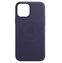 view Apple iPhone 12 / iPhone 12 Pro Leather Case with MagSafe - Deep Violet