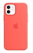 view Apple Silicone MagSafe Case for iPhone 12 & iPhone 12 Pro - Pink Citrus