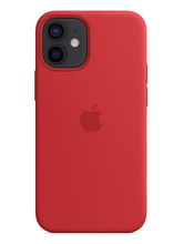 view Apple Silicone MagSafe Case for iPhone 12 Mini - Red