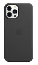 view Apple Leather MagSafe Case for iPhone 12 Pro Max - Black