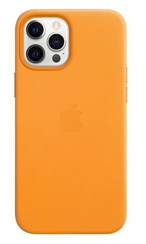Apple Leather MagSafe Case for iPhone 12 Pro Max - California Poppy
