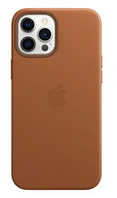 view Apple Leather MagSafe Case for iPhone 12 Pro Max - Saddle Brown