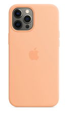 view Apple Silicone Case with MagSafe for iPhone 12 Pro Max - Cantaloupe
