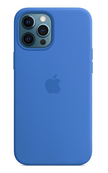 Apple Silicone Case with MagSafe for iPhone 12 Pro Max - Capri Blue