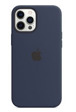 view Apple Silicone MagSafe Case for iPhone 12 Pro Max - Deep Navy