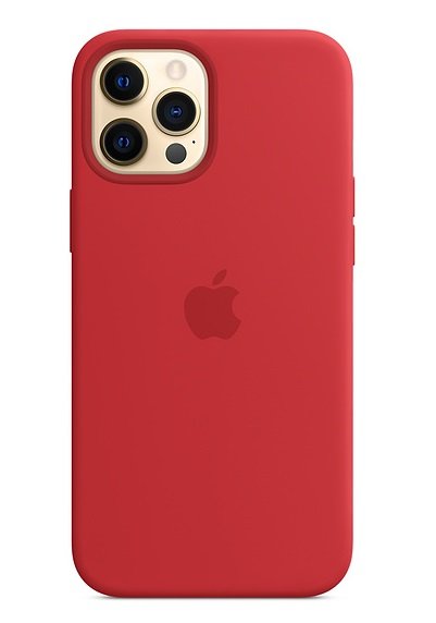 Apple Silicone MagSafe Case for iPhone 12 Pro Max - Red