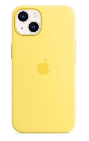 Apple Silicone Case with MagSafe for iPhone 13 - Lemon Zest