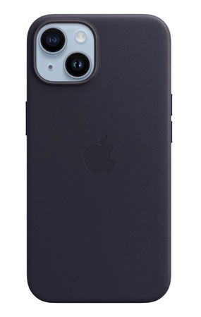 Apple Leather Case with MagSafe for iPhone 14 - Ink