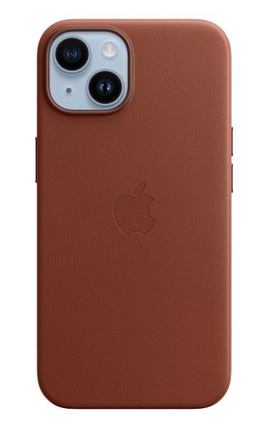 Apple Leather Case with MagSafe for iPhone 14 - Umber