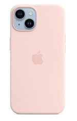 Apple Silicone Case with MagSafe for iPhone 14 - Chalk Pink