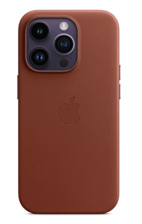 Apple Leather Case with MagSafe for iPhone 14 Pro - Umber