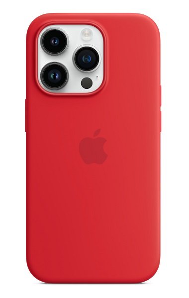 Apple Silicone Case with MagSafe for iPhone 14 Pro - (Product) Red