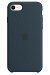 Apple Silicone Case for iPhone SE - Abyss Blue