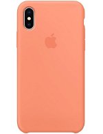 Apple iPhone X Silicone Case - Peach