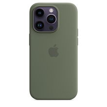 view Apple iPhone 14 Pro Silicone Case with MagSafe - Olive
