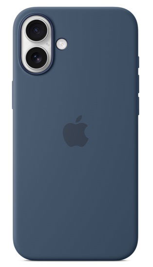 Apple Silicone Case with MagSafe for iPhone 16 Plus - Denim
