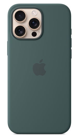 Apple Silicone Case with MagSafe for iPhone 16 Pro Max - Lake Green