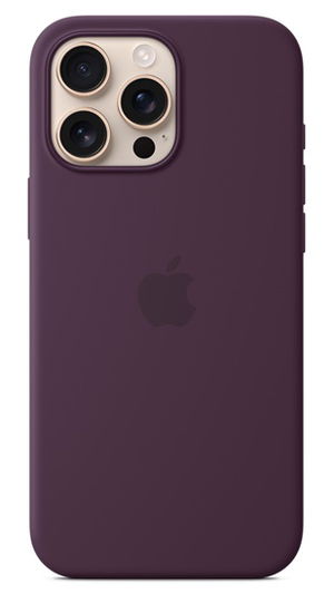 Apple Silicone Case with MagSafe for iPhone 16 Pro Max - Plum