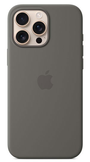 Apple Silicone Case with MagSafe for iPhone 16 Pro Max - Stone Gray