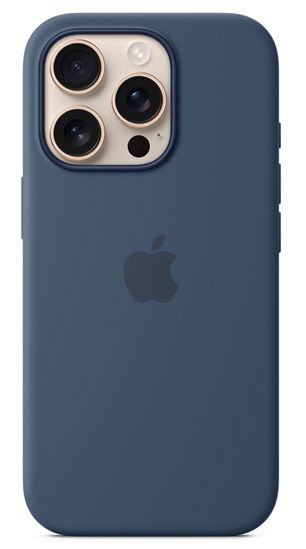Apple Silicone Case with MagSafe for iPhone 16 Pro - Denim