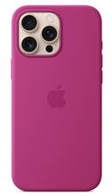view Apple Silicone Case with MagSafe for iPhone 16 Pro - Fuchsia