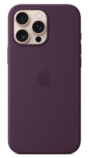 Apple Silicone Case with MagSafe for iPhone 16 Pro - Plum