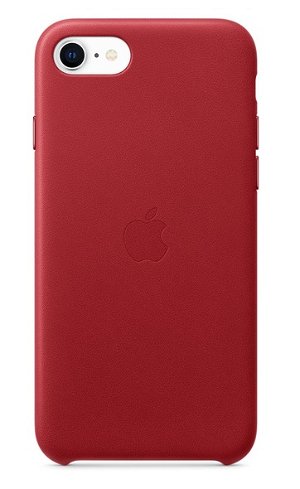 Apple Leather Case for iPhone SE, 7 and 8 - Red