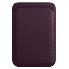 view Apple Leather Wallet with MagSafe for iPhone - Dark Cherry