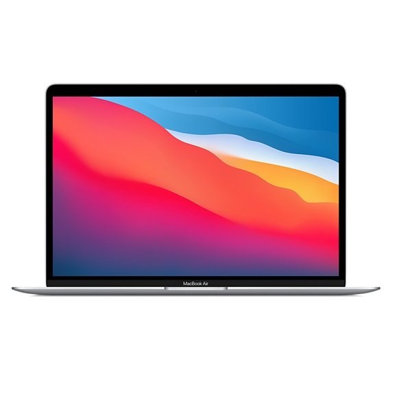 Apple MacBook Air (M1, Late 2020) 13.3 Inch Retina 2K Apple M1 3.2GHz 8GB RAM 256GB SSD Laptop with macOS - Silver