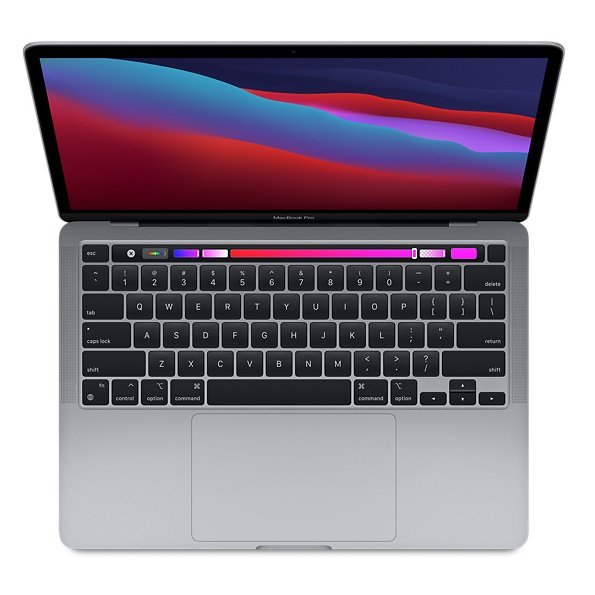 Apple MacBook Pro (M1, Late 2020) Touch Bar 13.3 Inch Retina 2K Apple M1 3.2GHz 8GB RAM 256GB SSD Laptop with macOS - Space Grey