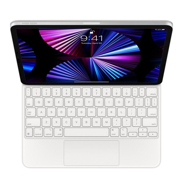 Apple Magic Keyboard Folio Case for iPad Pro 12.9 Inch (5th Gen) US English - White