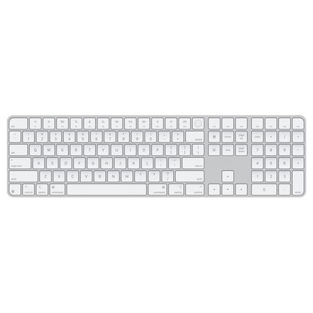Apple USB-C Magic Keyboard with Touch ID and Numeric Keypad - White