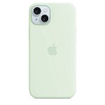 Apple Silicone Case with MagSafe for iPhone 15 Plus - Soft Mint