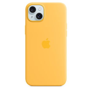 Apple Silicone Case with MagSafe for iPhone 15 Plus - Sunshine