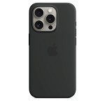 Apple Silicone Case with MagSafe for iPhone 15 Pro - Black