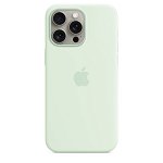 Apple Silicone Case with MagSafe for iPhone 15 Pro Max - Soft Mint