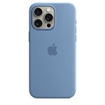 Apple Silicone Case with MagSafe for iPhone 15 Pro Max - Winter Blue